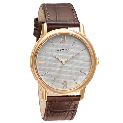 "Sonata Gents Watch 7128WL02 - Click here to View more details about this Product
